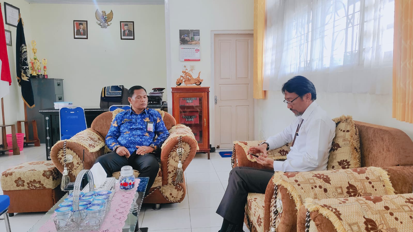 Kunjungan Ketua PN Dompu Di Sambut Hangat Kalapas Dompu