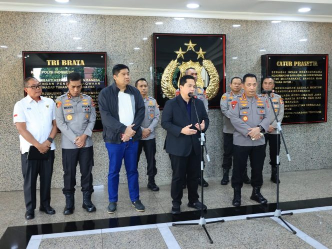 
					Kapolri dan Ketum PSSI Bertemu, Pastikan Penyelenggaraan Piala Presiden Berjalan Aman dan Lancar