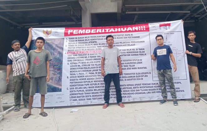 
					Pekerjaan Tol serang Panimbang Ditutup Ahli Waris Sarman Bin Saban