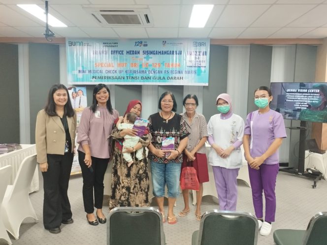 
					HUT ke-129, BRI Medan Sisingamangaraja Gelar Periksa Kesehatan Gratis (Nusakata.com)