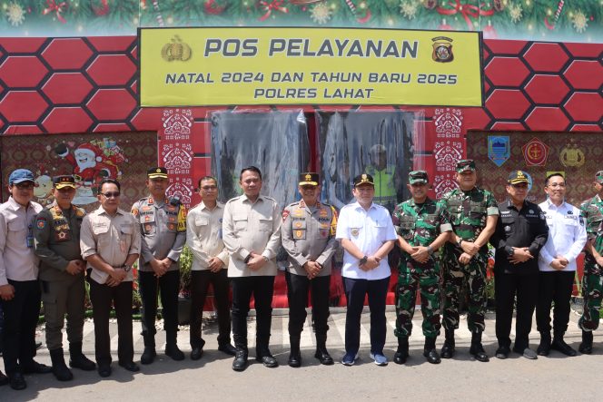 
					Polres Lahat Dan Forkompinda Tinjau Pos Pam Operasi Lilin 2024 dan Tahun Baru 2025