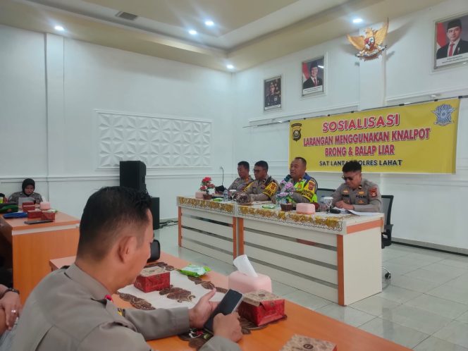 
					Sosialisasi Larangan Menggunakan Kenalpot Brong Dan Balap Liar
