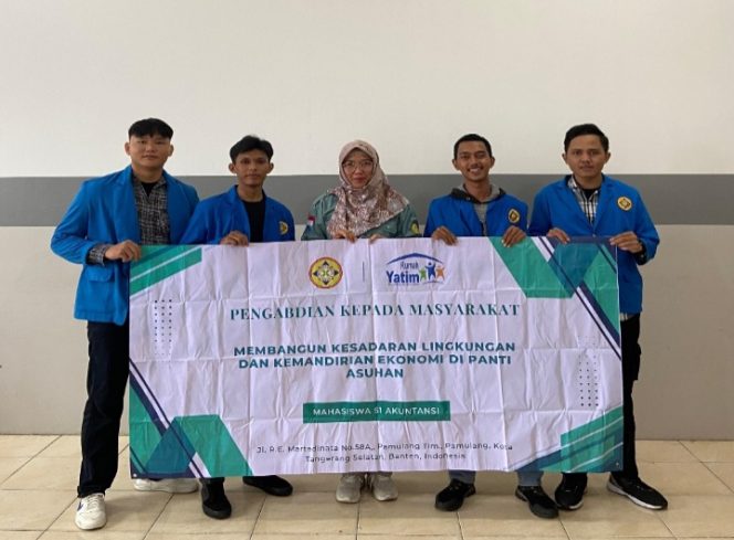 
					Kegiatan PKM Mahasiswa UNPAM di Rumah Yatim Pamulang. (Dokumentasi Pribadi)