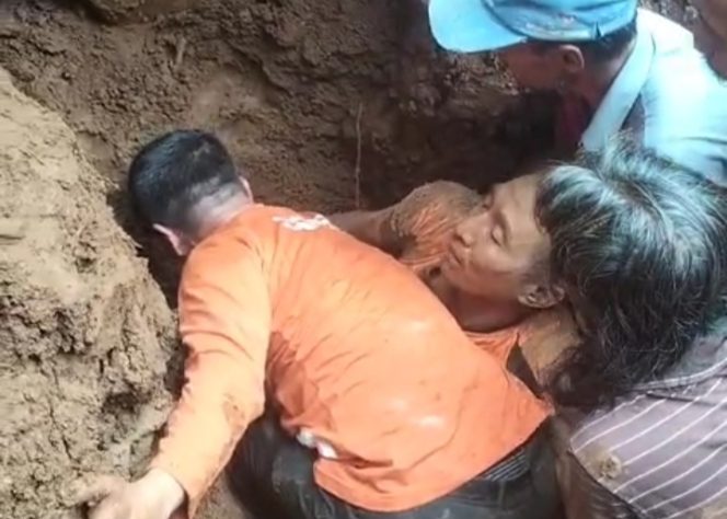 
					Gambar Tangngkapan Layar, Korban TertimbuN tanah longsor (Ist)