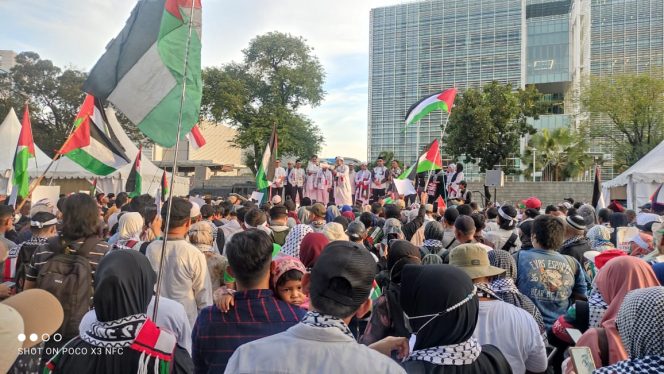 
					Ribuan Masa Ikut Aksi Bela Palestina (Dok/Istimewa)