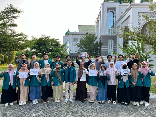 
					*Mahasiswa IAIN Lhokseumawe Tolak RUU TNI yang telah Disahkan (Dok/Ist)