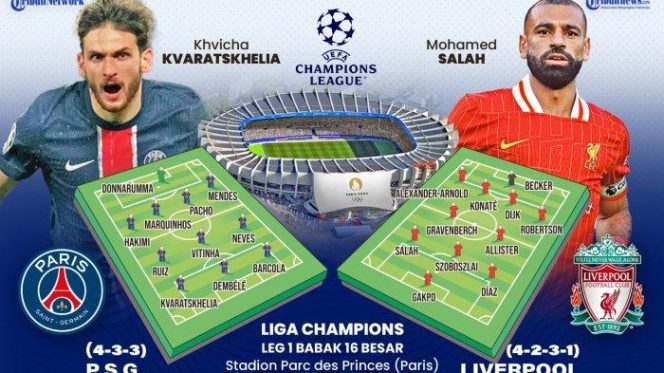 
					Foto Liga champion PSG vs Lipervool saat sahur (Dok/tribun)