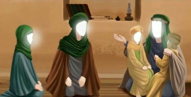 
					Foto : Sayyidah Fatimah Ra dan Hasan Husen saat akan Berlebaran (Dok/Ilustrasi/Ist)