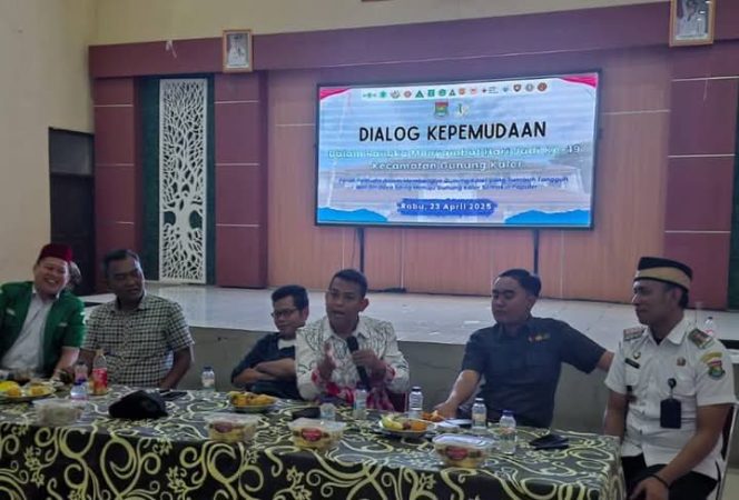 
					Foto : Subandi Musbah Saat menyampaikan materi di acara dialog kepemudaan (Dok/Ist)