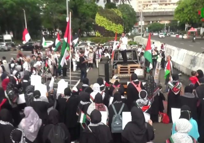 
					Peringati 77 Tahun Nakba, AWG Gelar Aksi Bela Palestina di Depan Kedubes AS (Ist)
