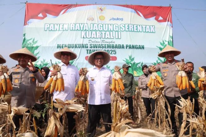 
					Andra Soni dan Jajaran bersama petani jagung, Perkuat ketahanan pangan (Ist)