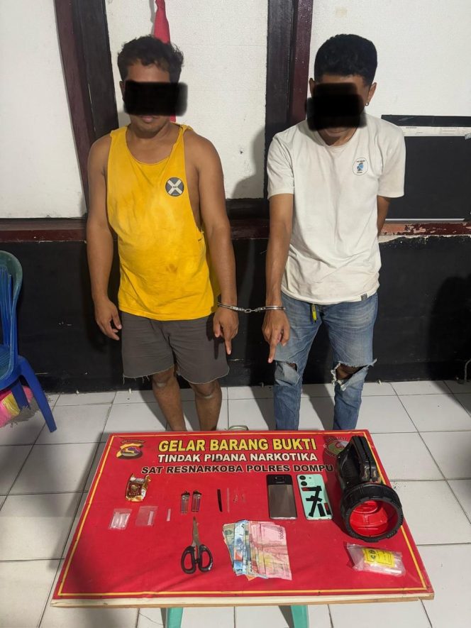 
					Dua pelaku pengedar narkoba di dompu (Ist)