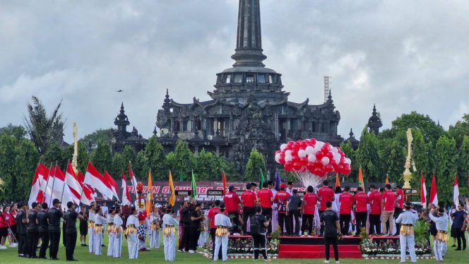 
					Photo: Pembukaan Porjar Bali 2025 di Lapangan Monumen Bajra Sandhi Denpasar (dok: istimewa)