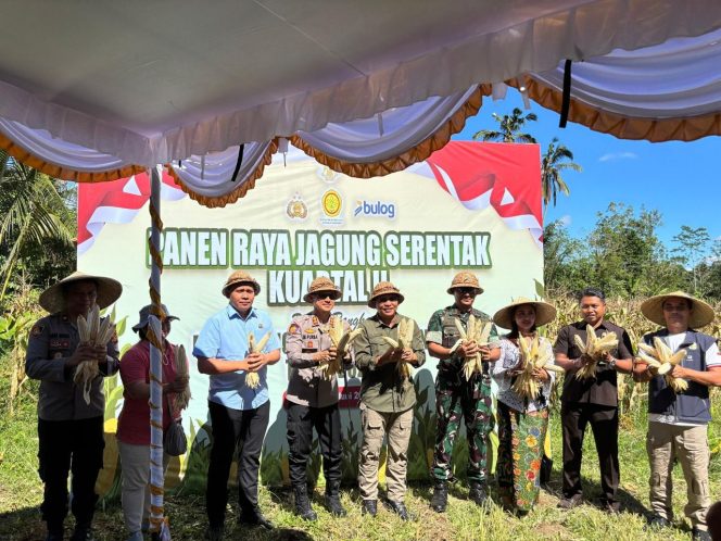 
					Photo: Kapolres Karangasem AKBP Joseph Edward Purba memimpin Panen Raya Jagung di Desa Menanga (dok: istimewa)