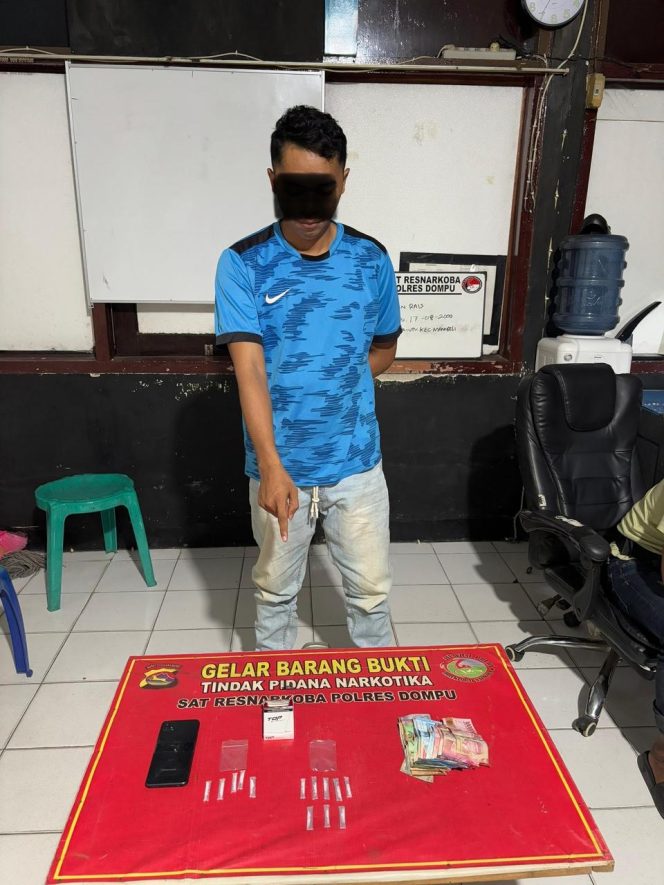 
					Juragan Narkoba Di Dompu Terciduk Polisi, BB Shabu 5,37 Gram