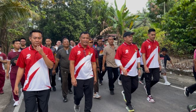 
					Polres Lahat Gelar Olahraga Bersama dalam Rangka Hari Bhayangkara ke-79
