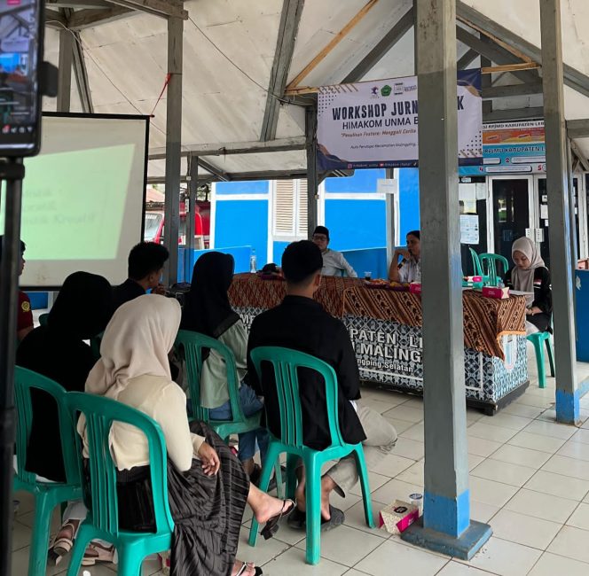 
					Foto. Workshop Jurnalistik Himakom UNMA Banten (Ist).