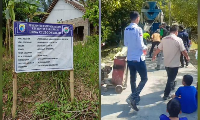
					Pembangunan Jalan Rabat Beton di Desa Cilegongilir Diapresiasi oleh Masyarakat 