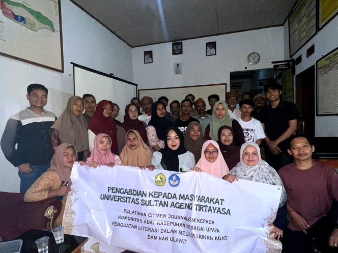 
					Universitas Sultan Ageng Tirtayasa Gelar Pelatihan Jurnalisme Warga untuk Masyarakat Adat Citorek (Dok/Ist)