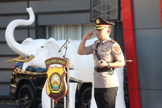
					Polres Lahat Gelar Upacara Hari Juang Polri