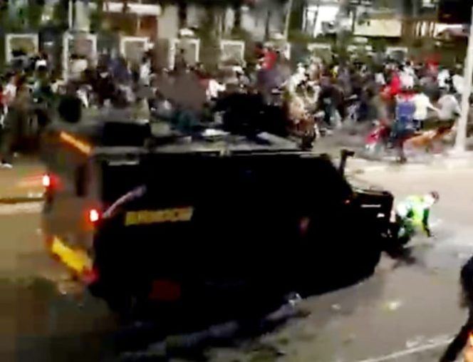 Pengemudi Ojek Online yang meninggal dunia dalam memperjuangan keadilan demokrasi, Kamis (28/8/205)