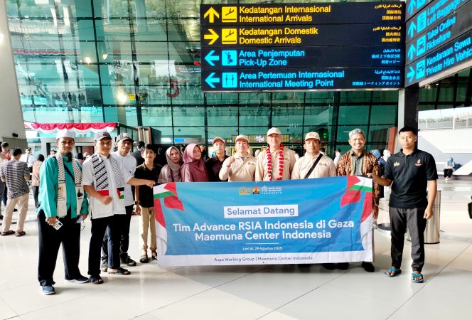 
					Team Advance Pembangunan Rumah Sakit Ibu dan Anak (RSIA) Indonesia di Gaza Tiba Kembali di Tanah Air, Jum'at (29/8/2025)