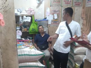 Polres Pandeglang Tinjau Pasar Tradisional Tinjau Keamanan Beras. (Ist)