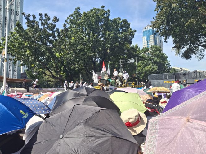 Guru Honorer Swasta Aksi Demo di Jakarta. (Ist)