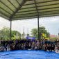 Calon anggota PMII Syekh Manshur saat mengikuti kegiatan Pra-MAPABA di Gedung Serbaguna, Rabu (1/10/2025).