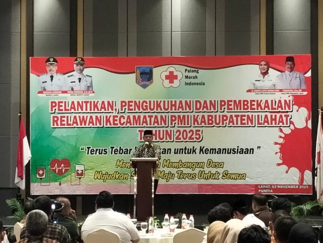 
					Pelantikan Dan Pengukuhan Relawan Kecamatan PMI Kabupaten Lahat