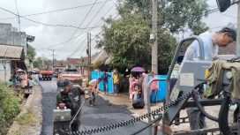 20 Tahun Menanti : Pemdes Dan Karang Taruna Malingping Utara Apresiasi Realisasi Pembangunan Jalan. (Ist)