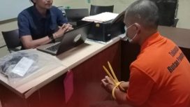 Kepolisian Polres Pandeglang Tangkap Seorang Ayah Hamili Putri Sendiri. Selasa, (9/12/2025). (Dok/Ist)