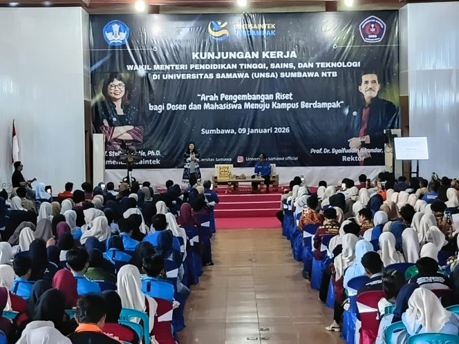 
					Kunjungan Wakil Menteri Pendidikan Tinggi Perkuat Arah Kebijakan Akademik Universitas Samawa. (Ist)
