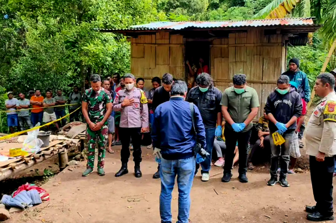 
					Jajaran Kepolisian Saat Dalami Anak Yang Bunuh Diri. (Ist)