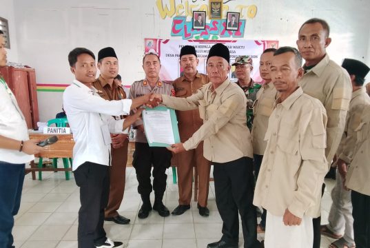 Gelar Pilkades Antar Waktu, Calon Nomor Urut 3 Menang Telak di Desa Pagelaran